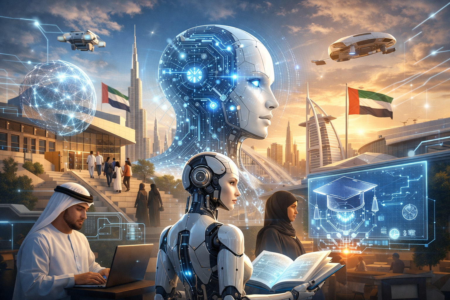 Emirados Árabes Unidos disparam integração da IA no ensino superior: revolução acelerada nas universidades