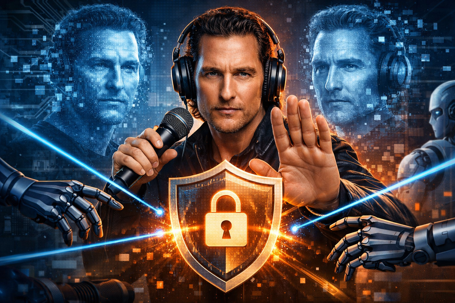 McConaughey em defesa contra a IA: grava voz e imagem para impedir uso indevido