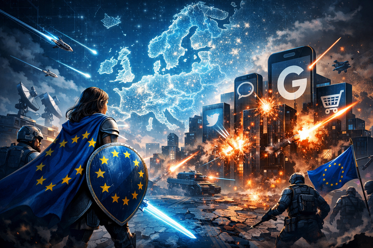 Ofensiva Europeia contra as Big Techs: a batalha que redefine a internet
