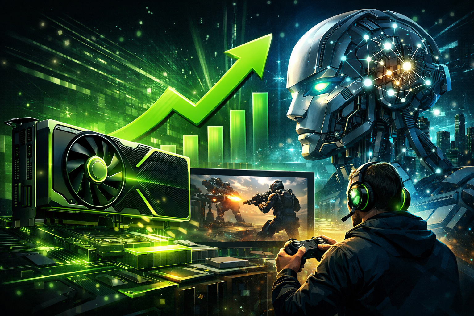 NVIDIA Dispara: Divisão Gaming Cresce 41% num Ano Dominado pela IA