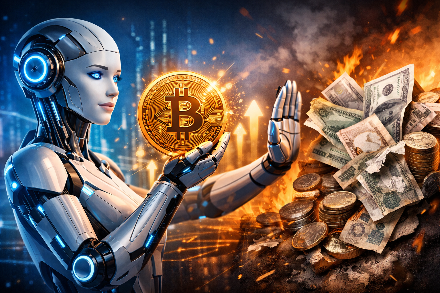 Estudo revela: IA prefere Bitcoin e vira as costas para o dinheiro estatal