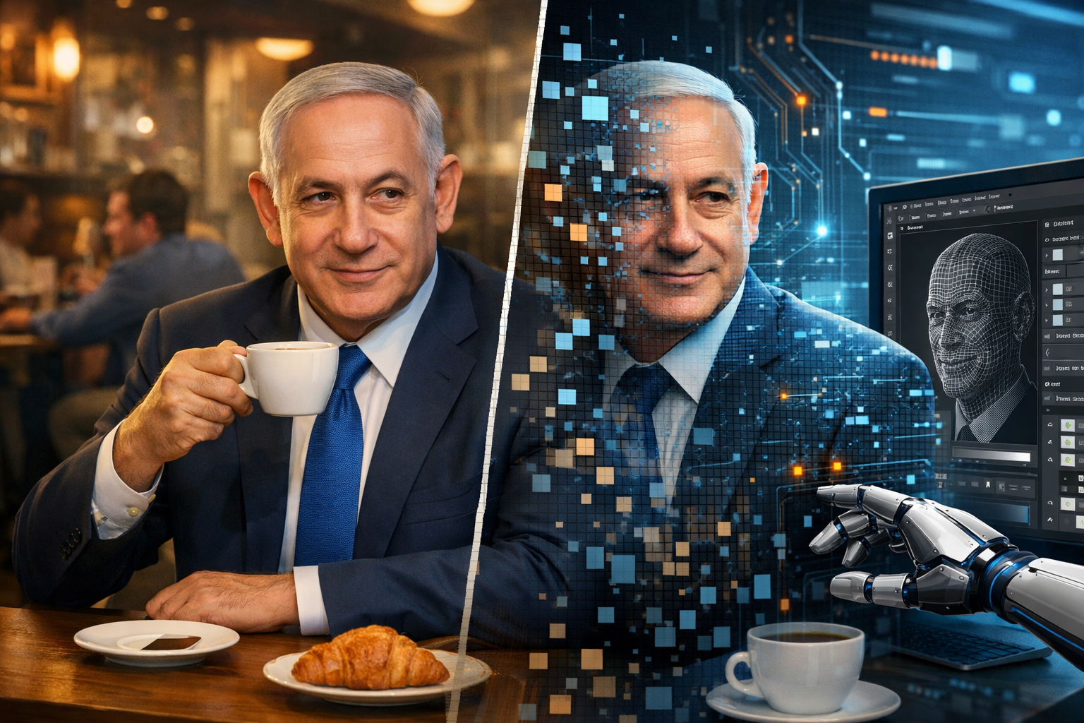 Netanyahu na cafeteria: realidade ou deepfake de IA?