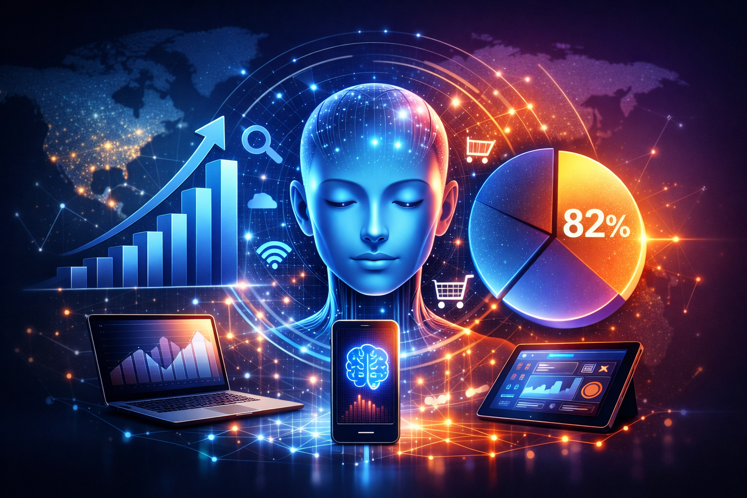 IA indispensável para 82% do mercado digital até 2026, revela estudo IAB/Nielsen